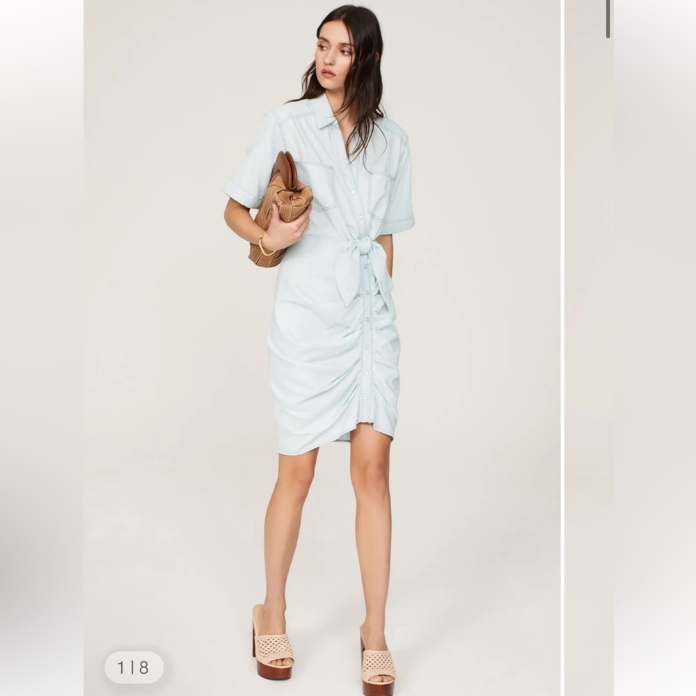 Veronica beard Light Blue Denim Shirt Dress